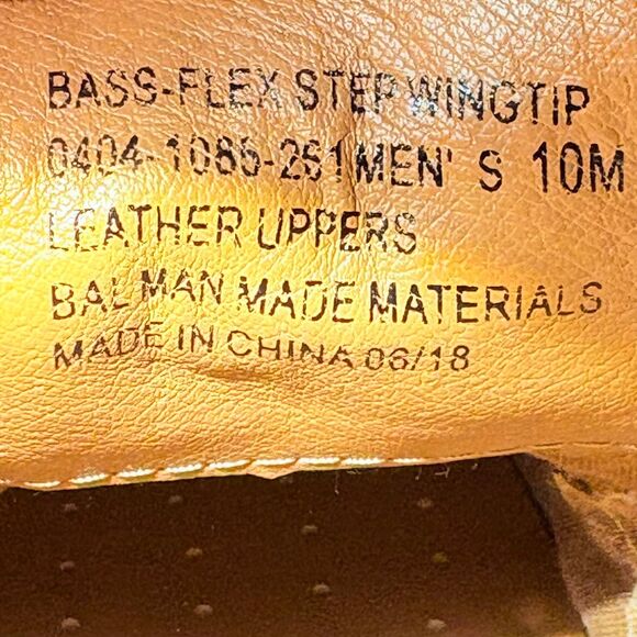 G. H. Bass Brown Leather Flex Step Wingtip Brogue Oxfords Men’s size 10M main image 7